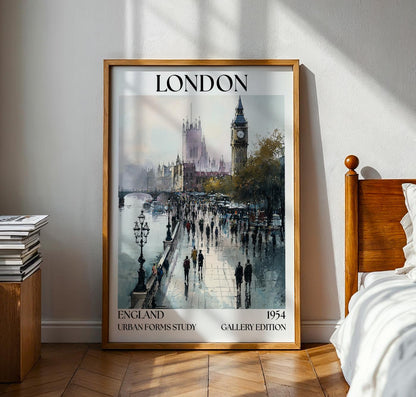 London Henri Mattise Poster - Big Ben Watercolour Print