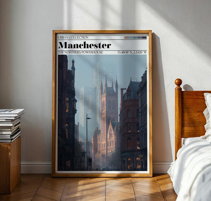 Manchester Poster - Manchester Travel Wall Art Print