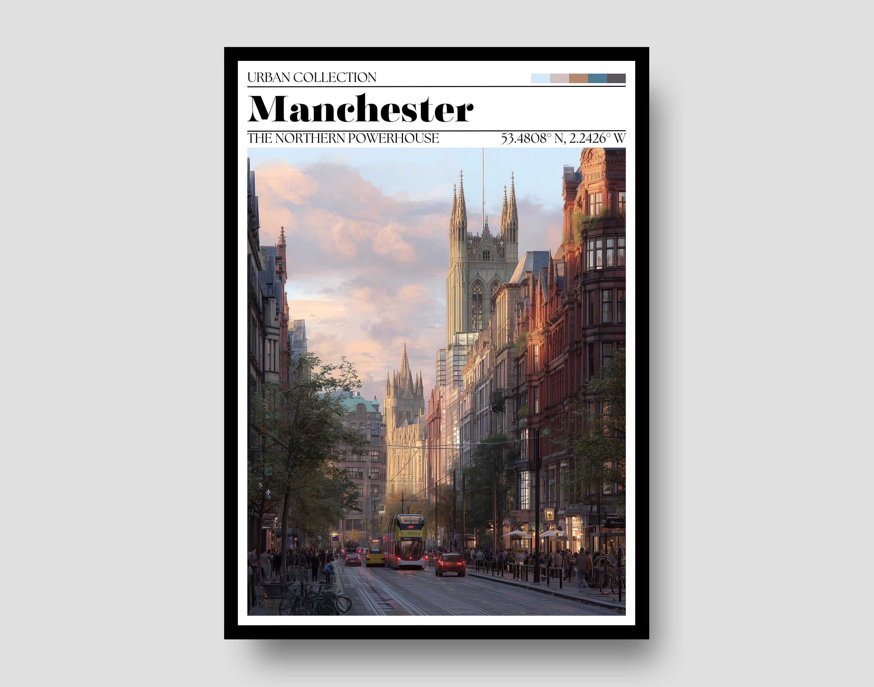 Manchester Travel Poster - Manchester Wall Art Print
