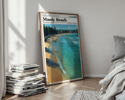 Manly Beach Australia Art Print – Sydney Travel Poster