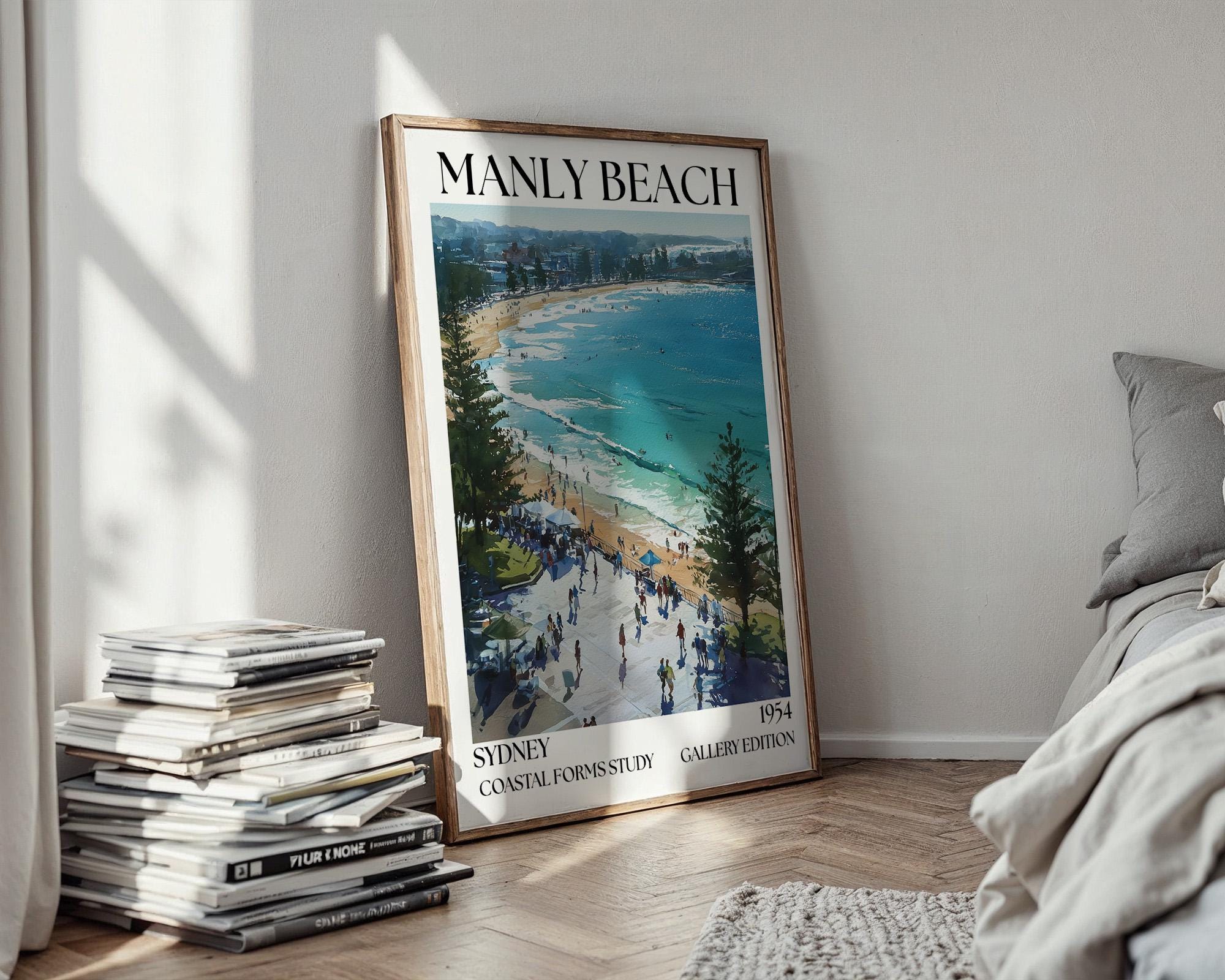 Manly Beach Henri Mattise Poster - Sydney Northern Beaches Print