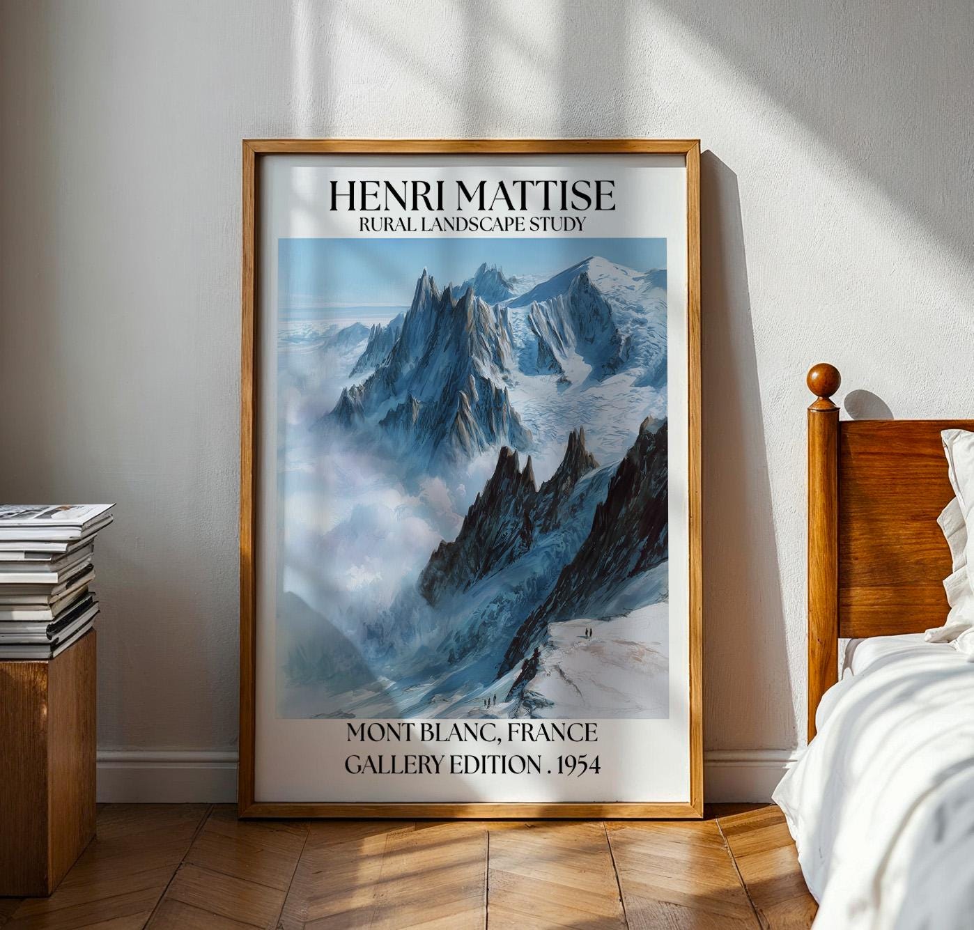 Henri Mattise Mont Blanc Poster - French Alps Print - France Wall Art
