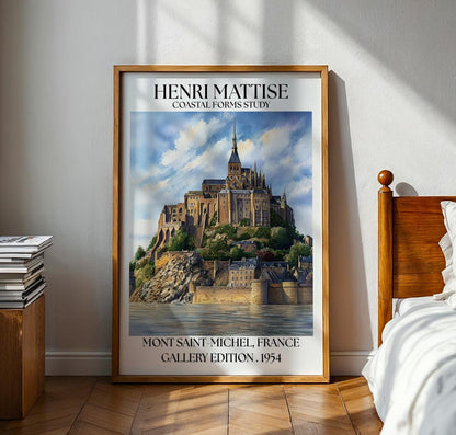 Henri Mattise Mont Saint-Michel Poster - French Travel Wall Art Print