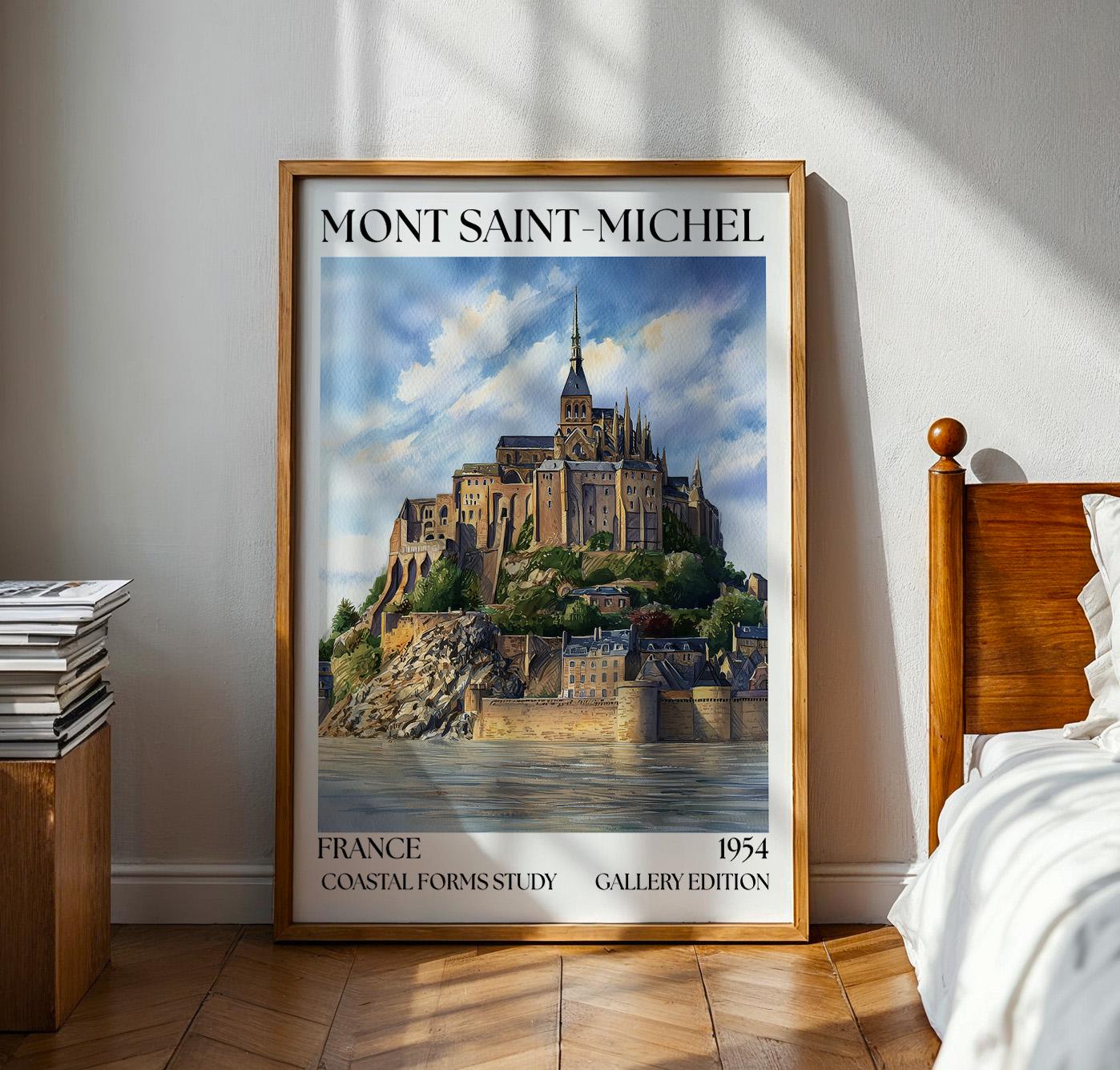 Mont Saint-Michel Henri Mattise Poster - Normandy, France Wall Art