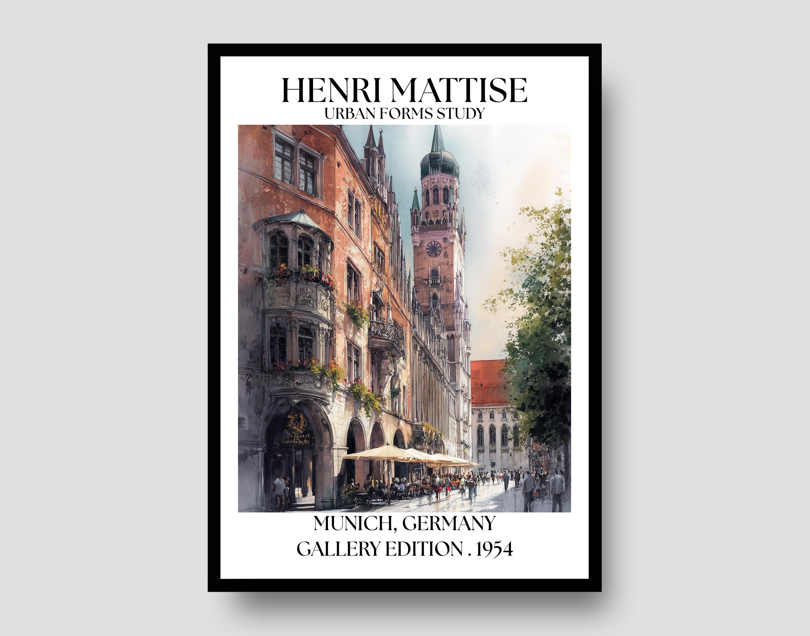 Henri Mattise Munich Poster – Bavarian Travel Wall Art Print