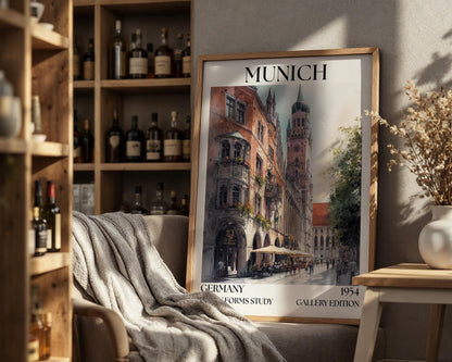 Munich Henri Mattise Poster – German Watercolour Wall Art Print