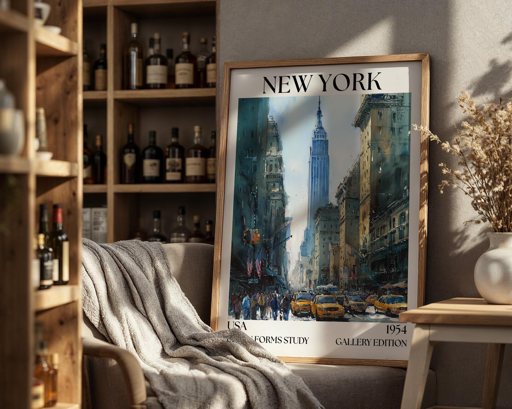 New York Henri Mattise Poster - NYC Travel Wall Art Print