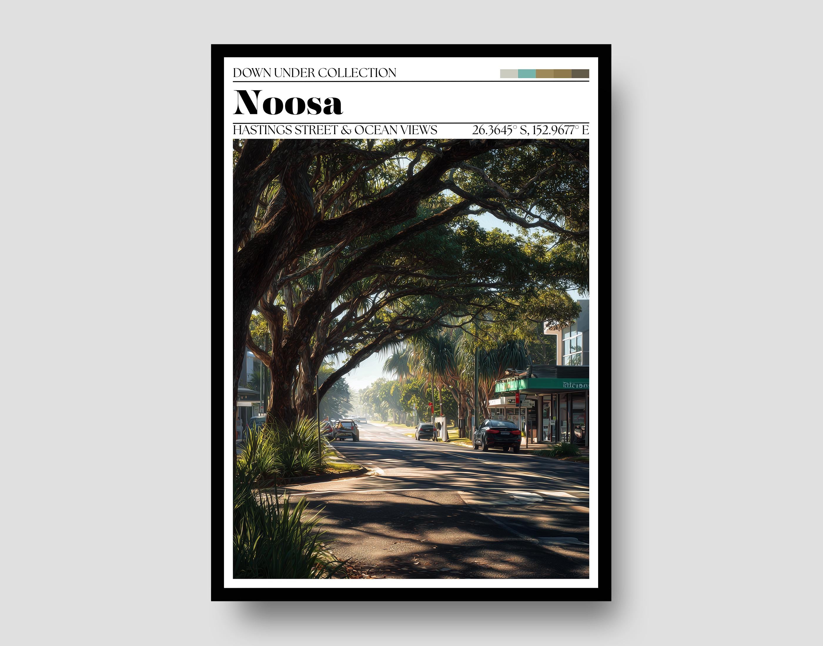 Noosa Poster – Sunshine Coast Print - Australia Travel Wall Art