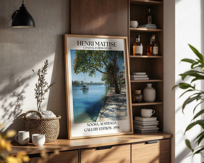 Henri Mattise Noosa Poster - Sunshine Coast Travel Wall Art