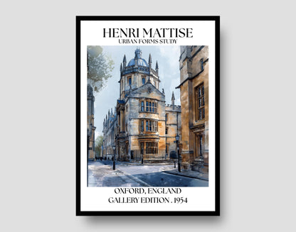 Henri Mattise Oxford University Poster - Oxford Travel Wall Art