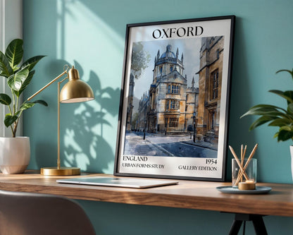 Oxford Henri Mattise Poster - Oxford Cityscape Wall Art