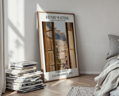 Henri Mattise Paris Open Window Poster - French Travel Wall Art Print