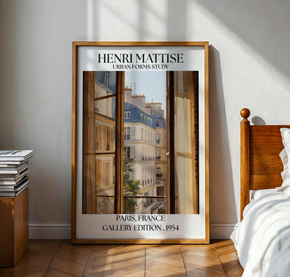 Henri Mattise Paris Open Window Poster - French Travel Wall Art Print