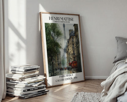 Henri Mattise Paris Poster - French Watercolour Wall Art Print