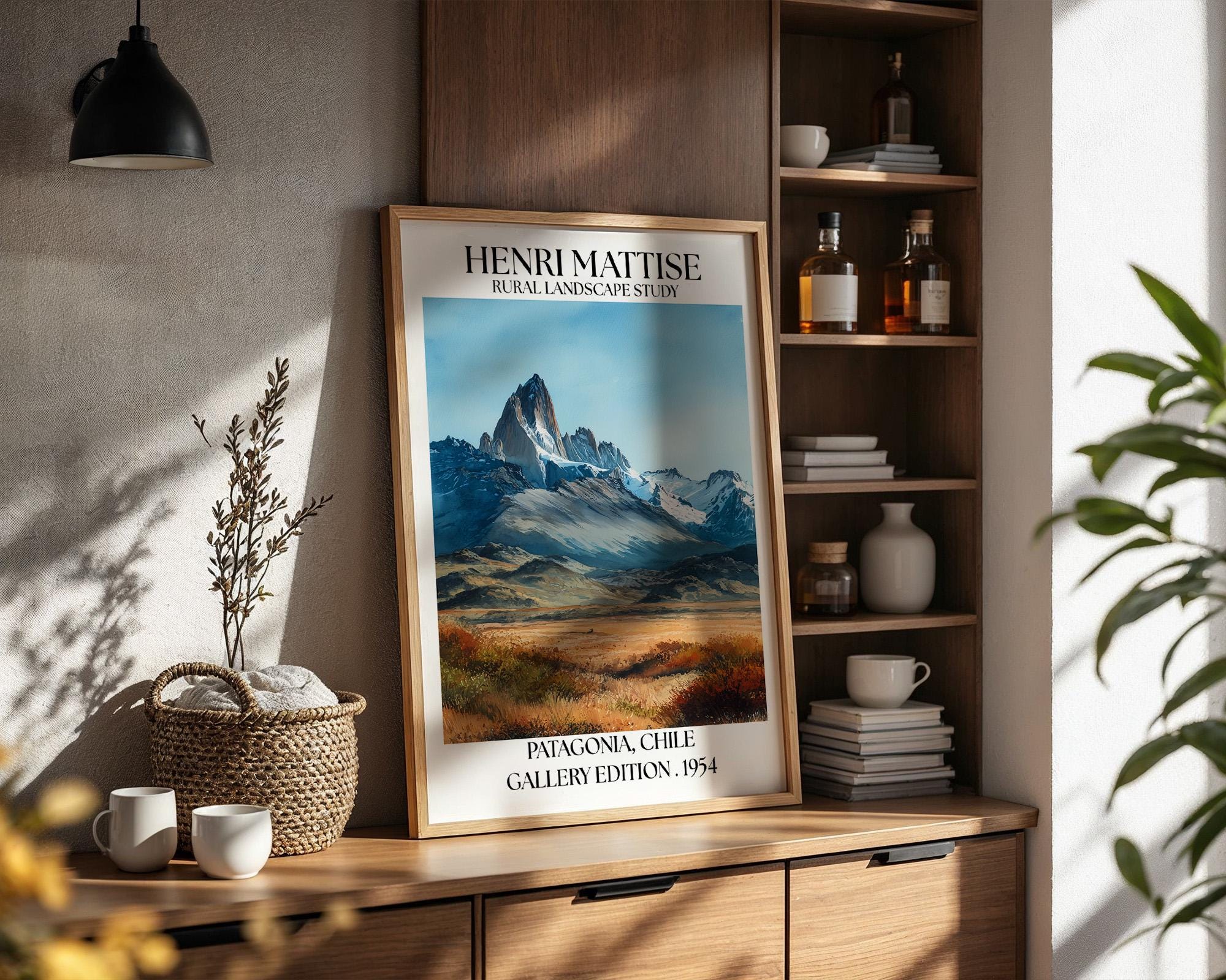 Henri Mattise Patagonia Poster - Patagonia Travel Wall Art Print