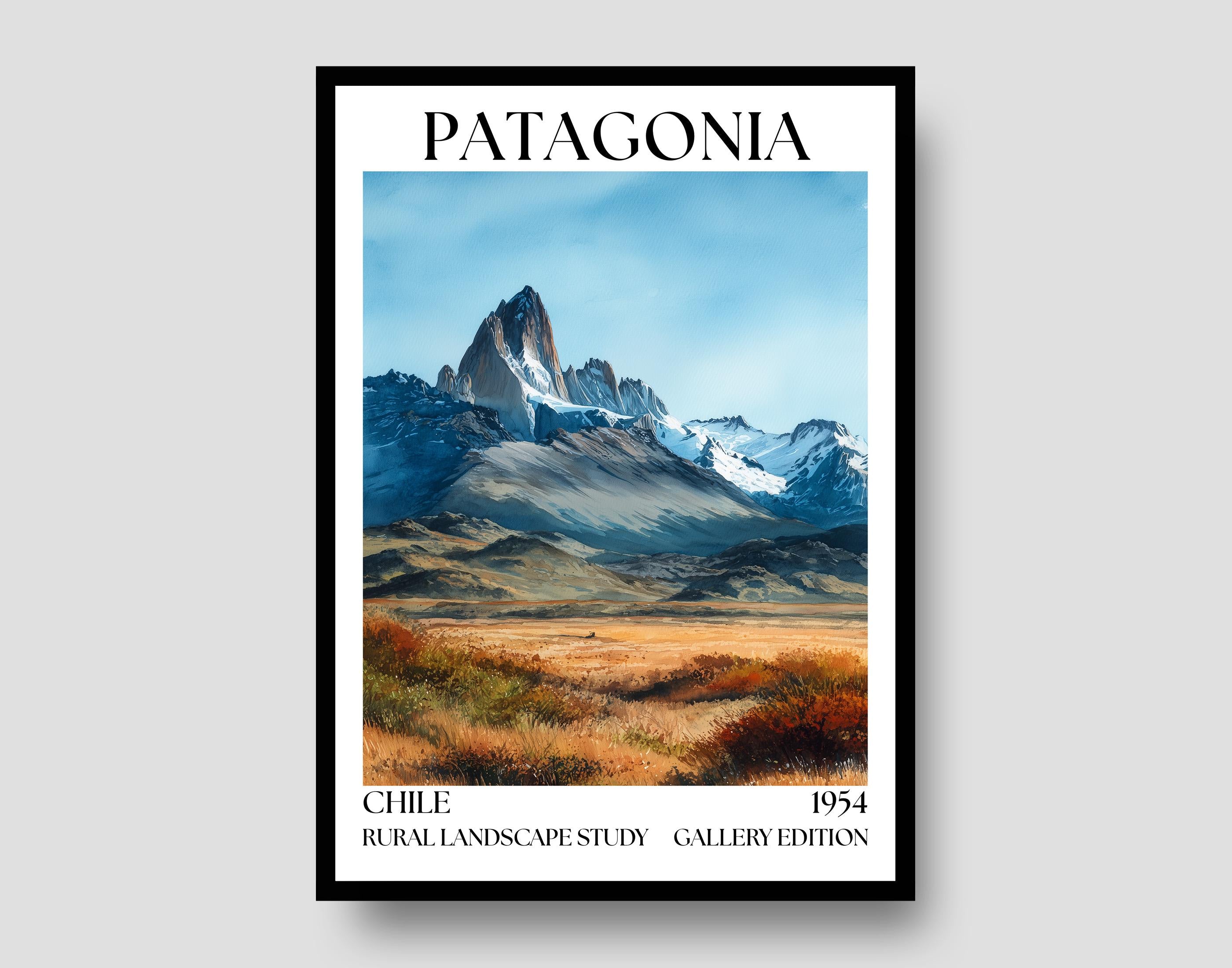 Patagonia Henri Mattise Poster - Fitz Roy Wall Art Print
