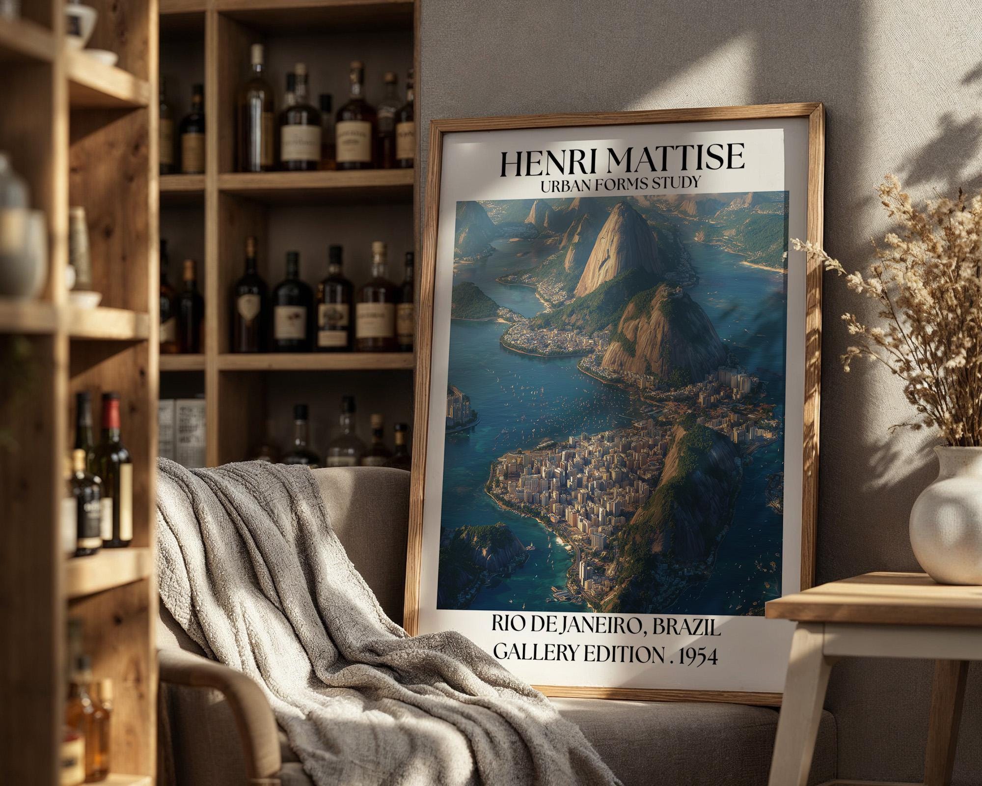 Rio de Janeiro Poster – Brazil Henri Mattise Travel Wall Art Print