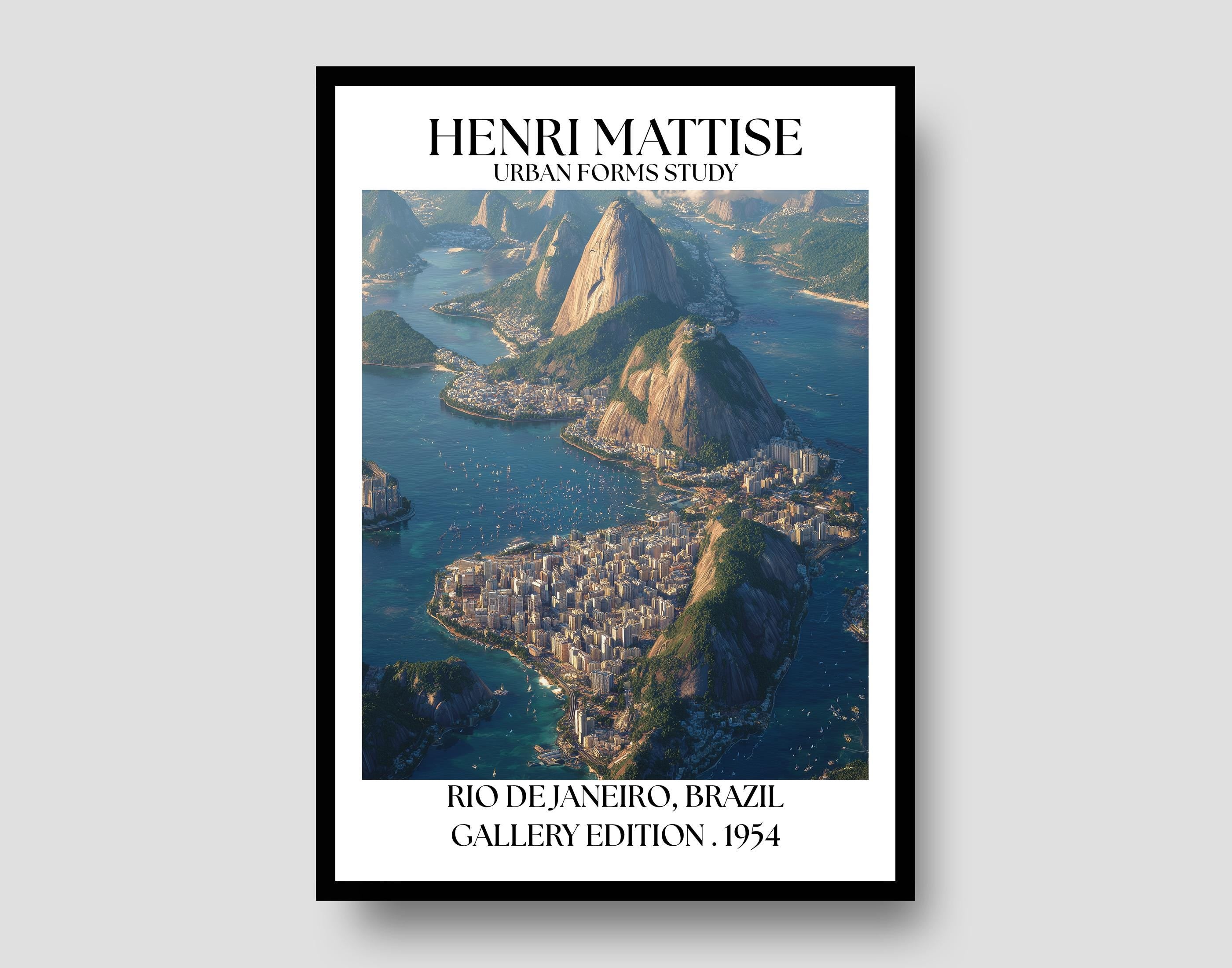 Rio de Janeiro Poster – Brazil Henri Mattise Travel Wall Art Print