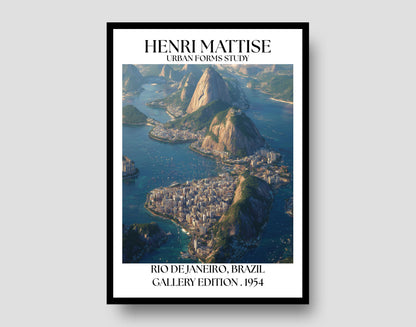 Rio de Janeiro Poster – Brazil Henri Mattise Travel Wall Art Print
