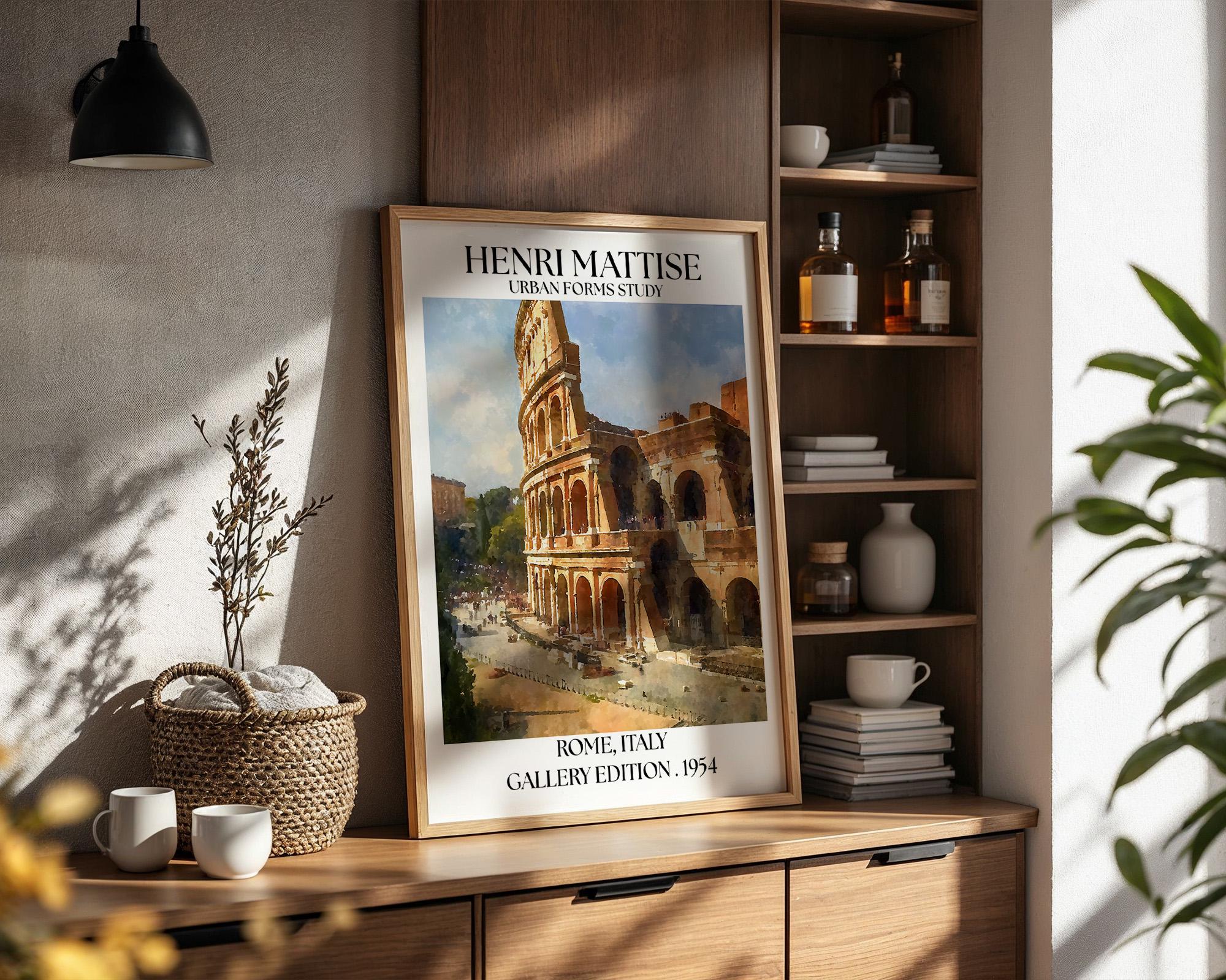 Henri Mattise Rome, Colosseum Poster - Colosseum Wall Art Print