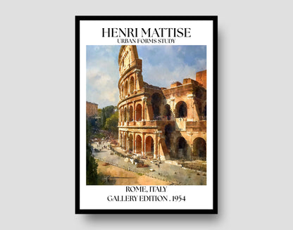 Henri Mattise Rome, Colosseum Poster - Colosseum Wall Art Print