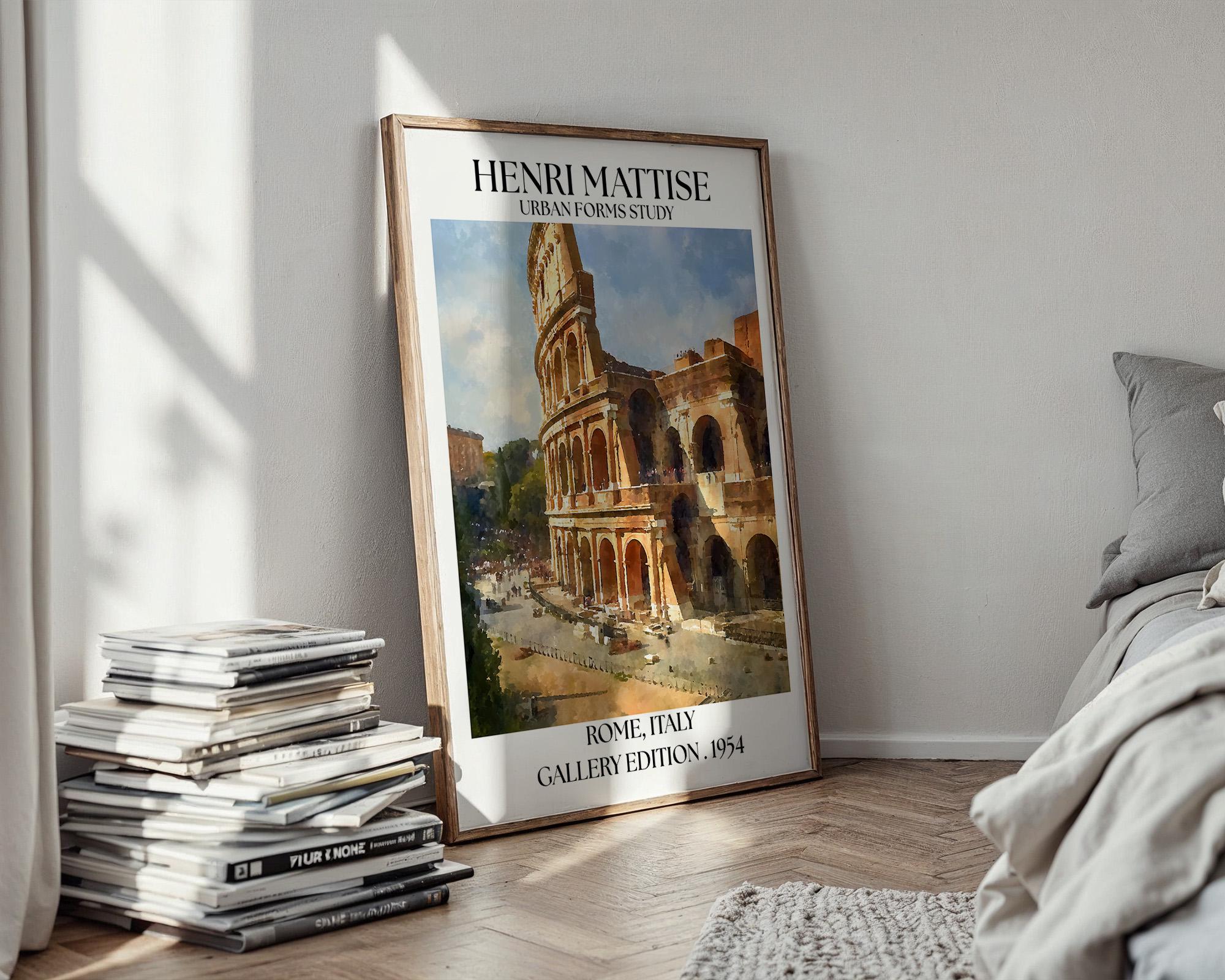 Henri Mattise Rome, Colosseum Poster - Colosseum Wall Art Print