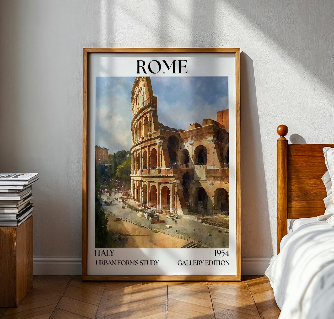 Rome, Colosseum Henri Mattise Poster - Rome Travel Wall Art