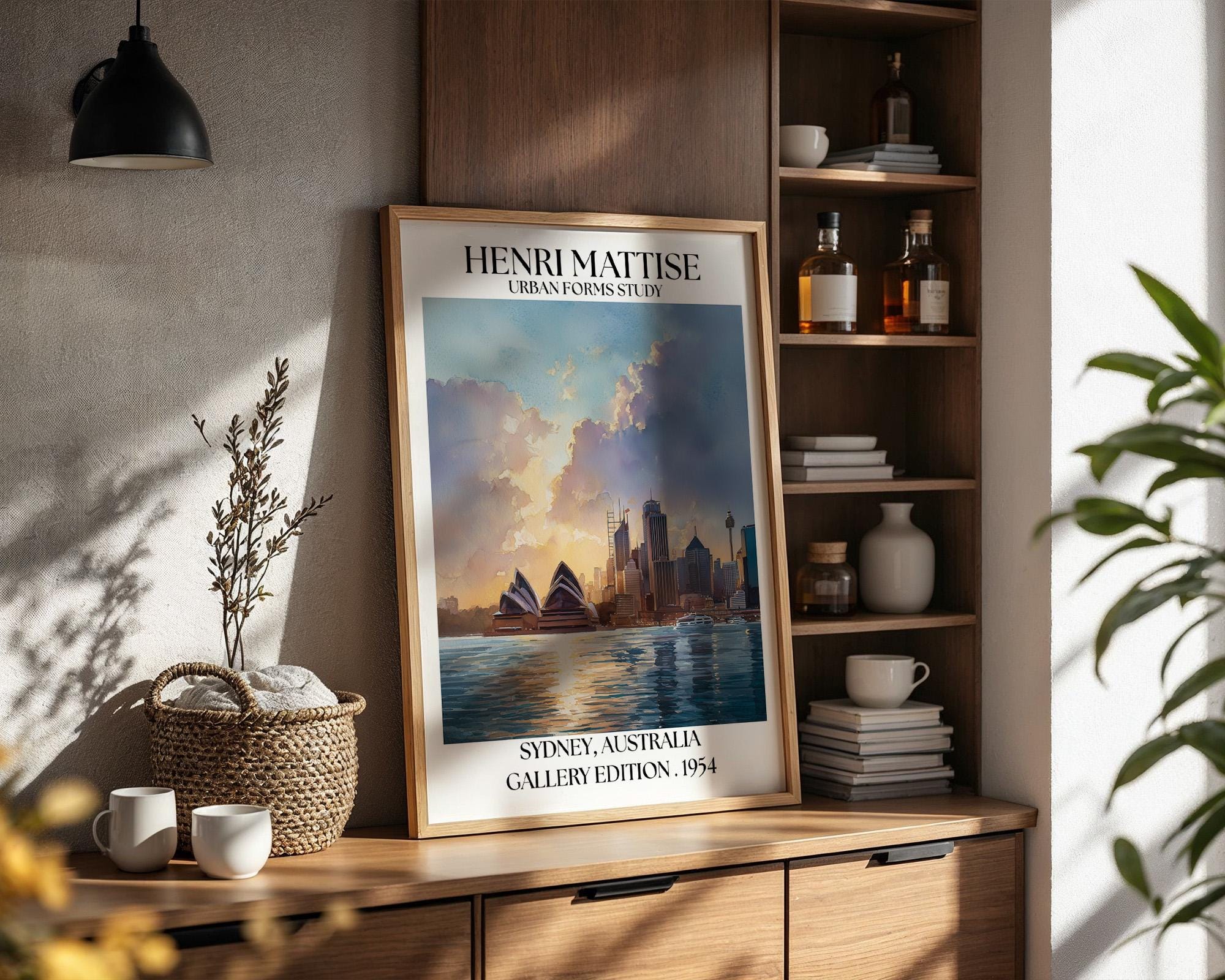 Henri Mattise Sydney Australia Travel Poster – Opera House Wall Art Print