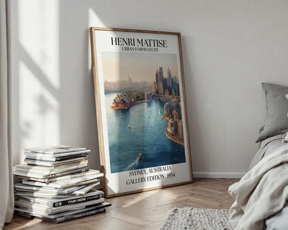 Henri Mattise Sydney Poster – Opera House Wall Art - Australia Travel Print