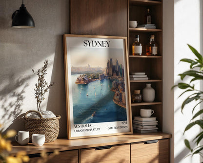 Sydney Opera House Poster – Henri Mattise Travel Wall Art