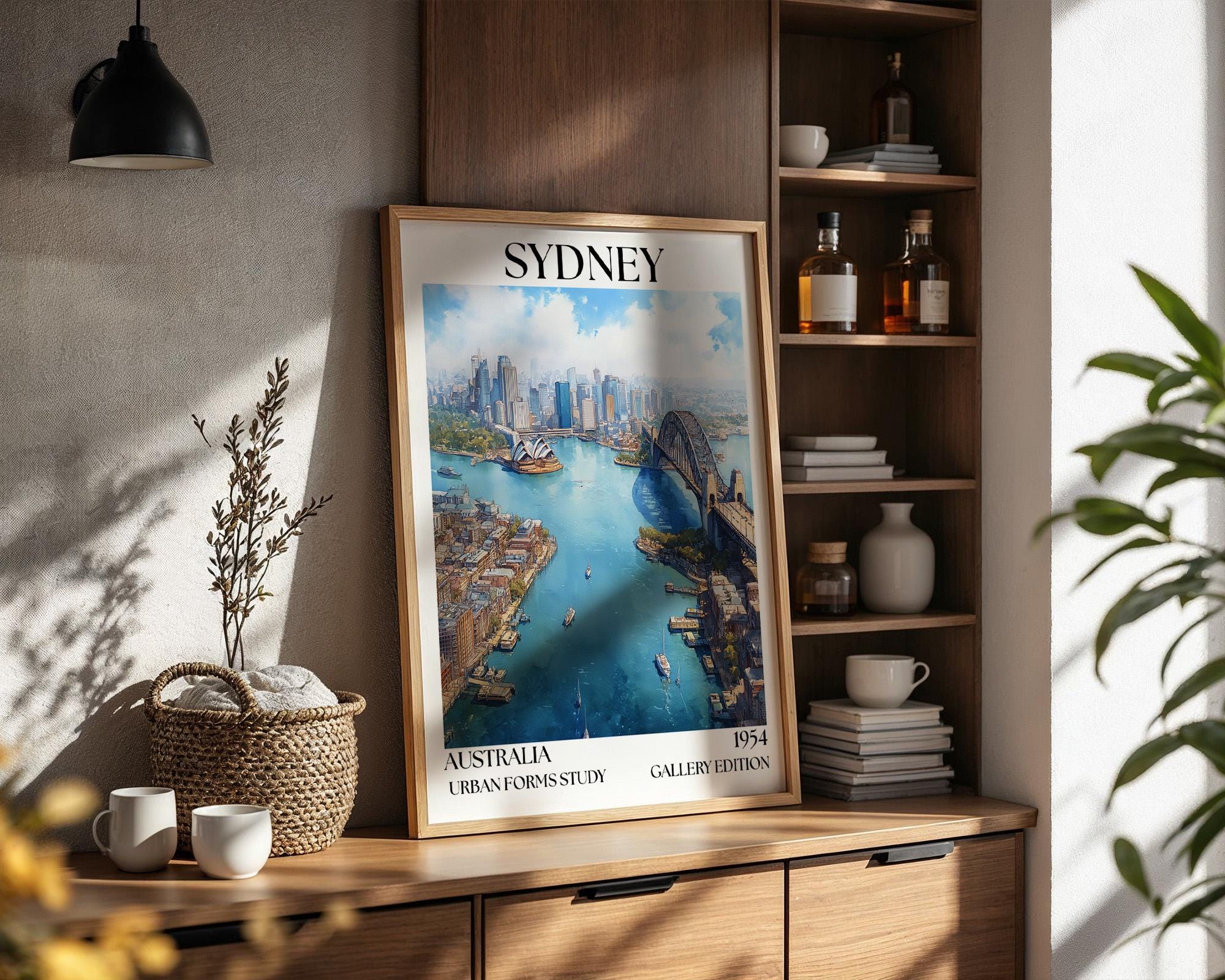 Sydney Henri Mattise Poster - Sydney Opera House, Harbour Bridge Print