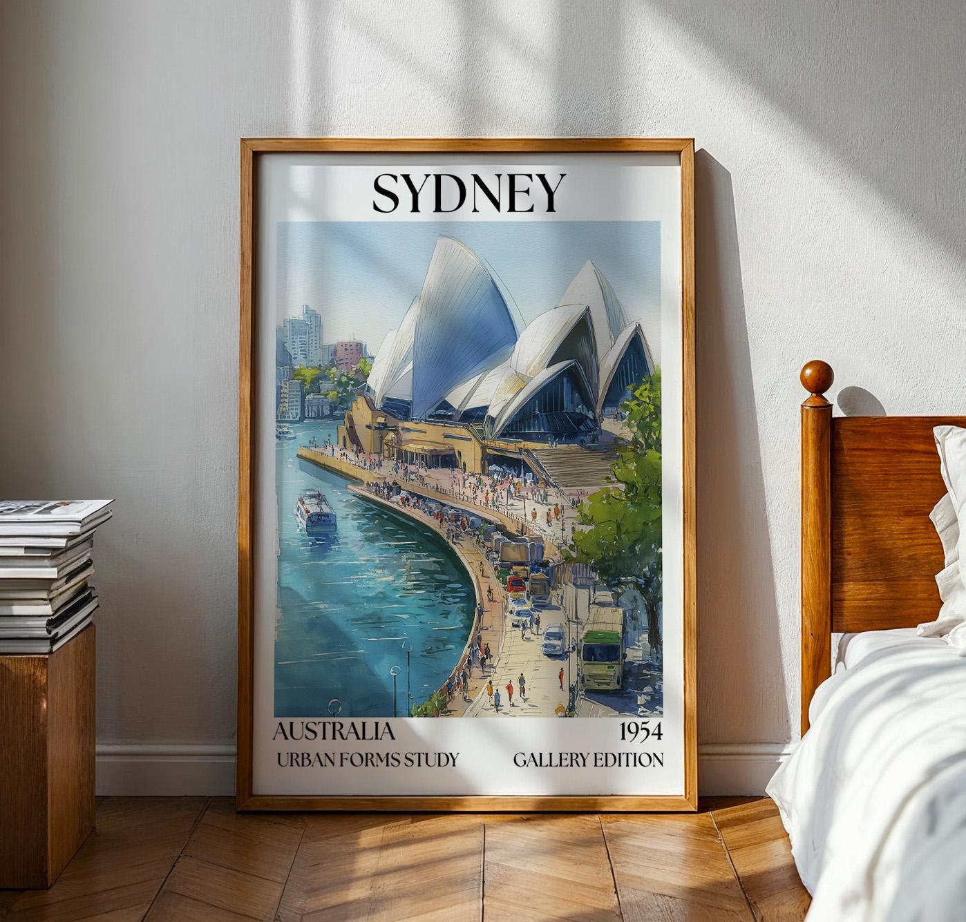 Sydney Opera House Poster - Henri Mattise Australia Travel Wall Art