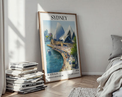 Sydney Opera House Poster - Henri Mattise Australia Travel Wall Art
