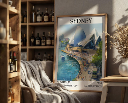 Sydney Opera House Poster - Henri Mattise Australia Travel Wall Art