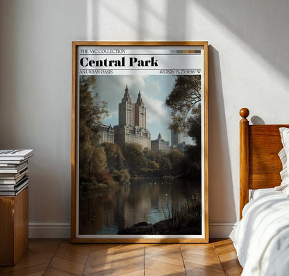 Central Park, New York City Poster – NYC Travel Wall Art Print