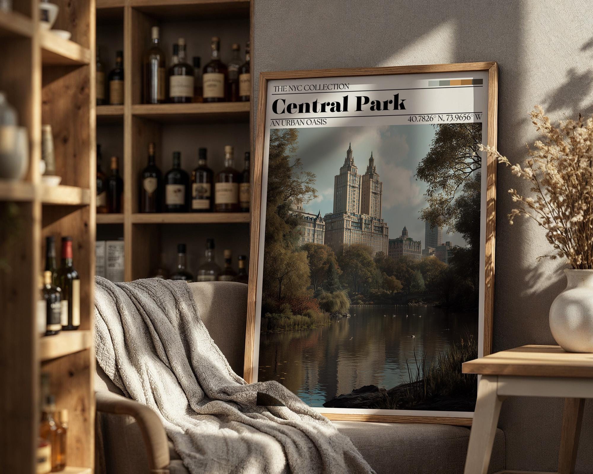 Central Park, New York City Poster – NYC Travel Wall Art Print
