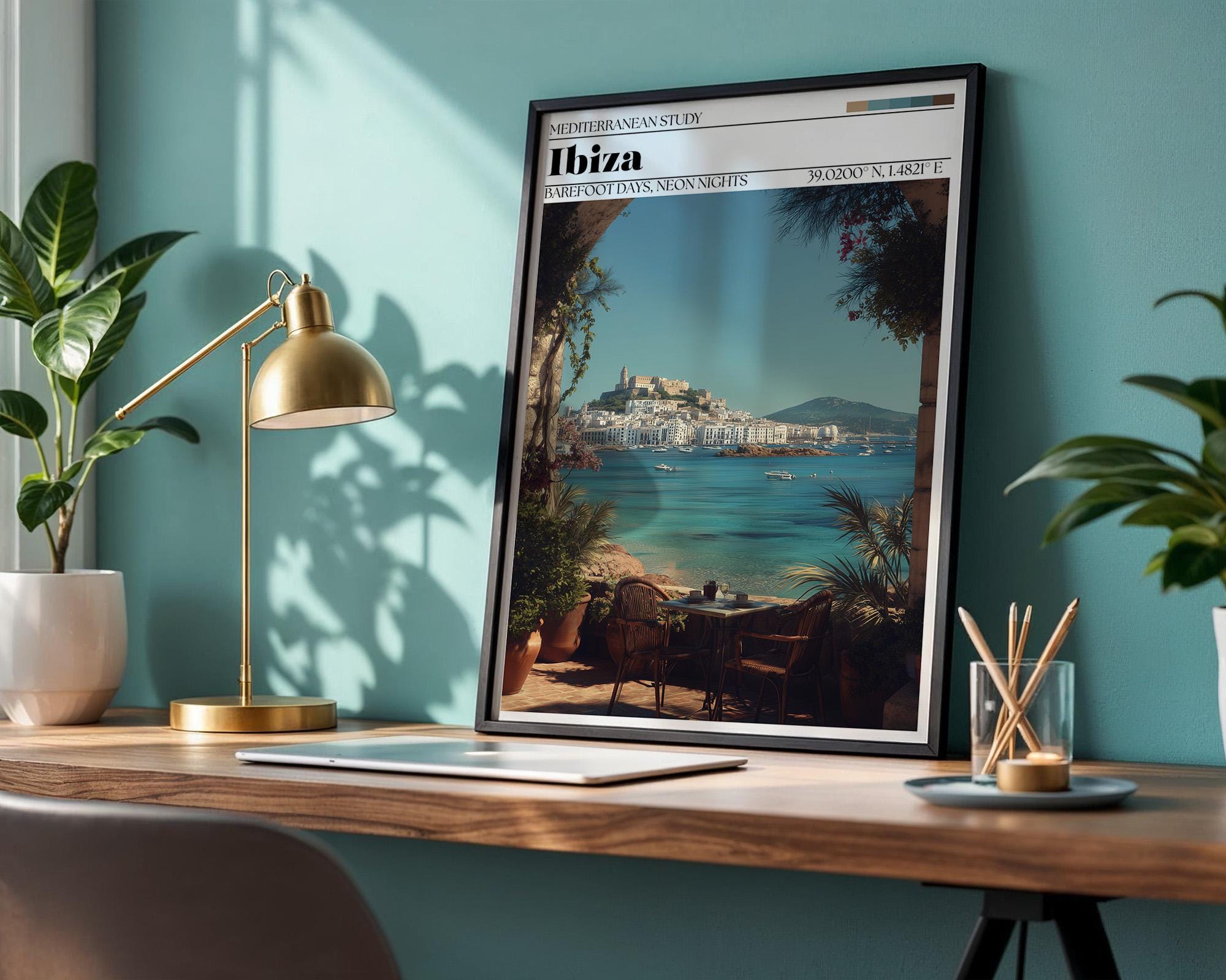 Ibiza Travel Poster – Balearic Islands, Spain Art Print