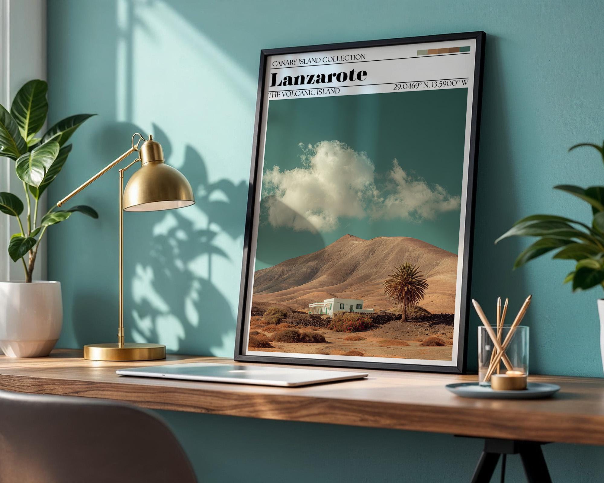 Lanzarote Poster – Canary Islands Travel Art Print