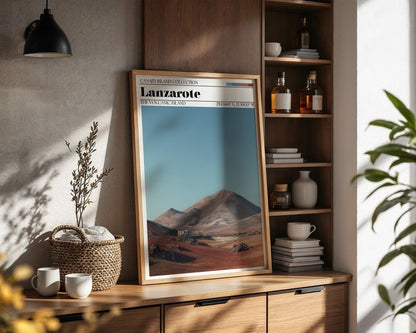 Lanzarote Travel Poster – Canary Islands Wall Art Print