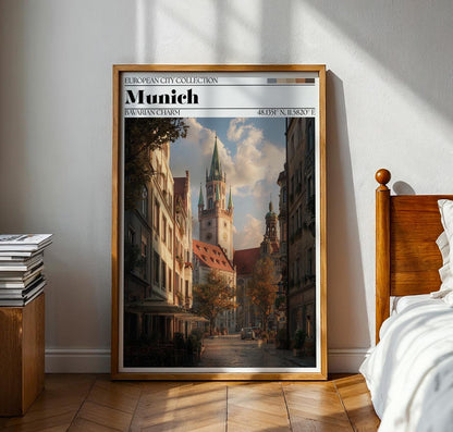 Munich Germany Travel Poster – Bavarian Art Print