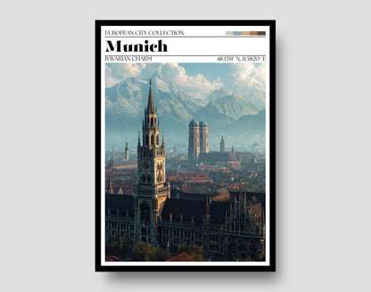 Munich Poster – Bavarian Travel Wall Art Print