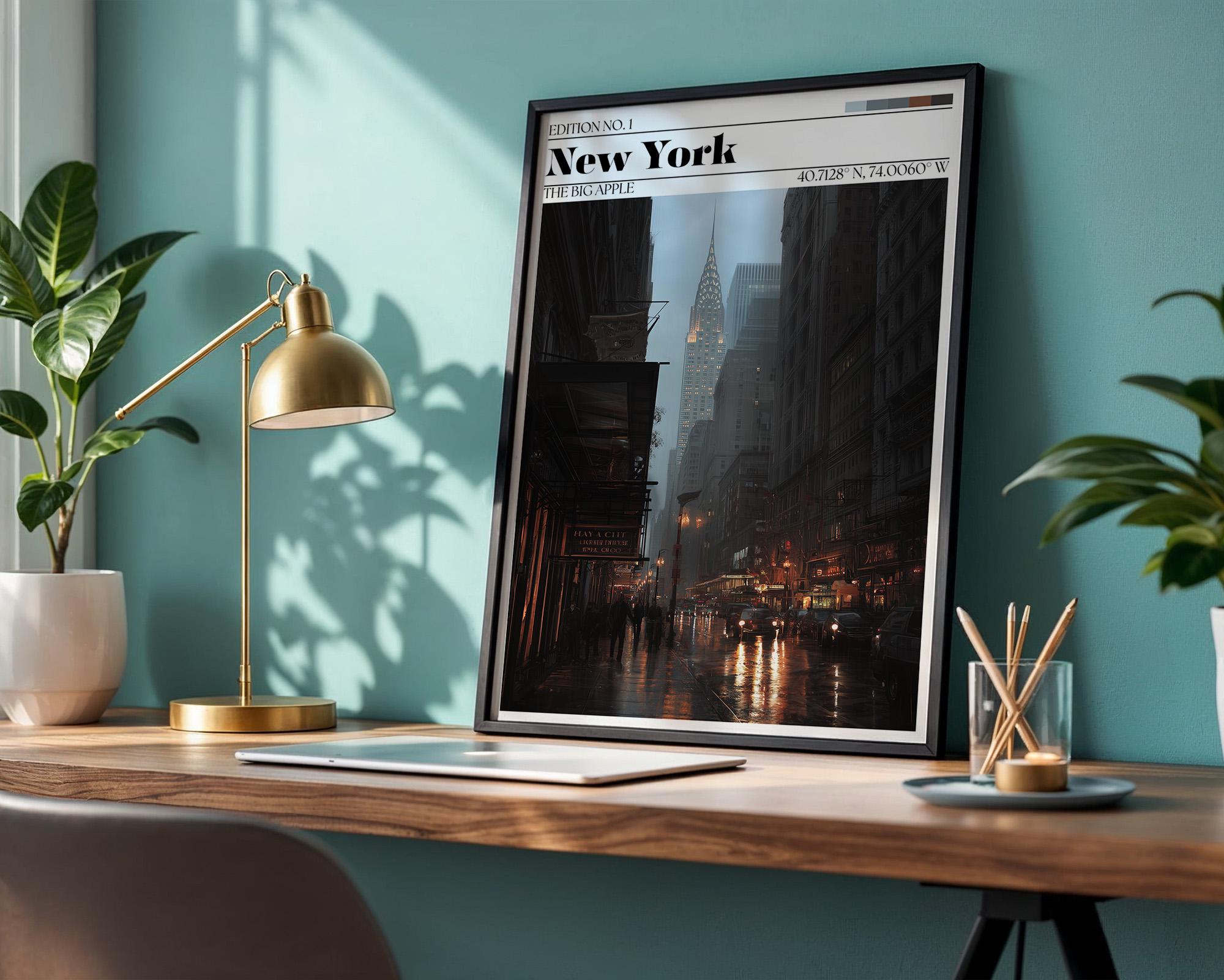 New York Travel Poster - NYC Wall Art Print