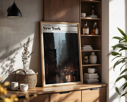 New York Travel Poster - NYC Wall Art Print