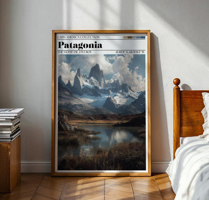 Fitz Roy Patagonia Poster – Patagonia Travel Wall Art Print