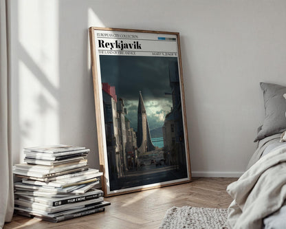 Reykjavik Poster – Iceland Travel Wall Art Print