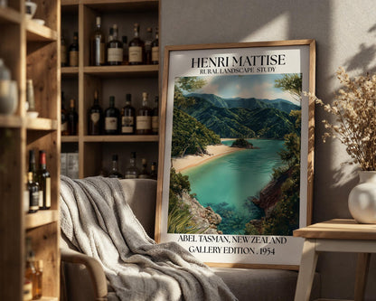 Abel Tasman National Park Henri Mattise Poster - New Zealand Travel Print