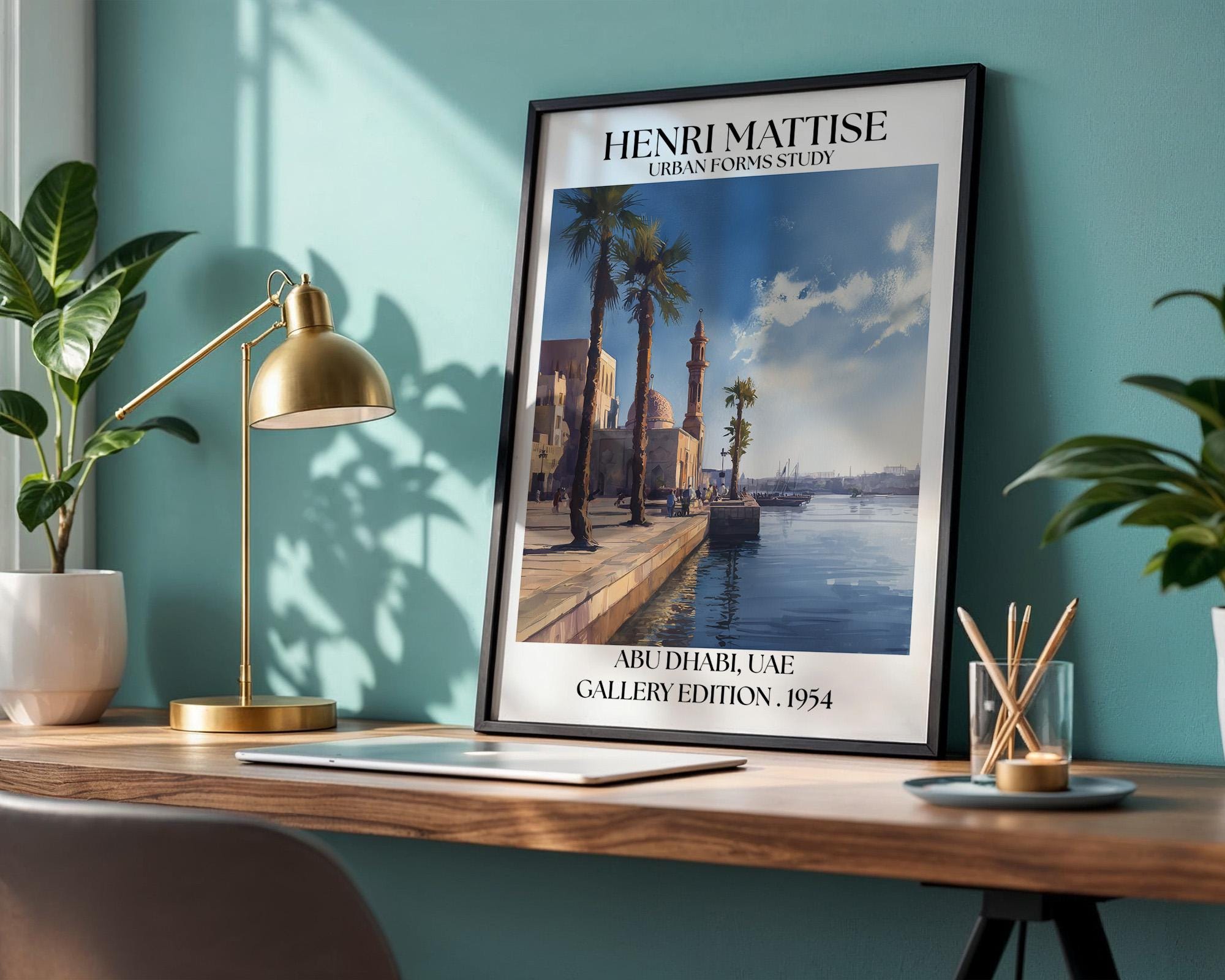 Abu Dhabi Henri Mattise Poster - Abu Dhabi Travel Wall Art