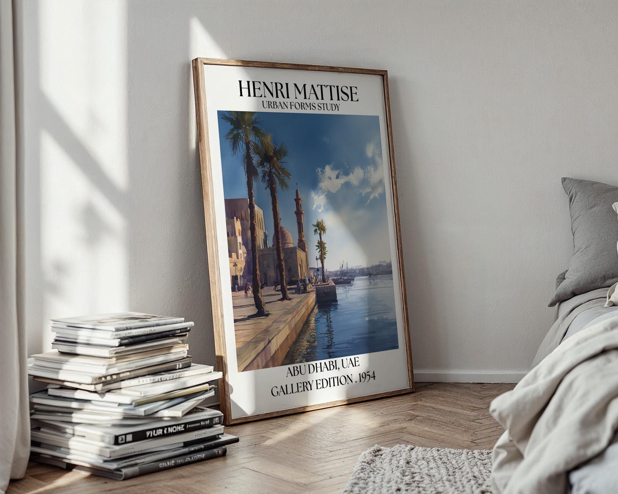 Abu Dhabi Henri Mattise Poster - Abu Dhabi Travel Wall Art