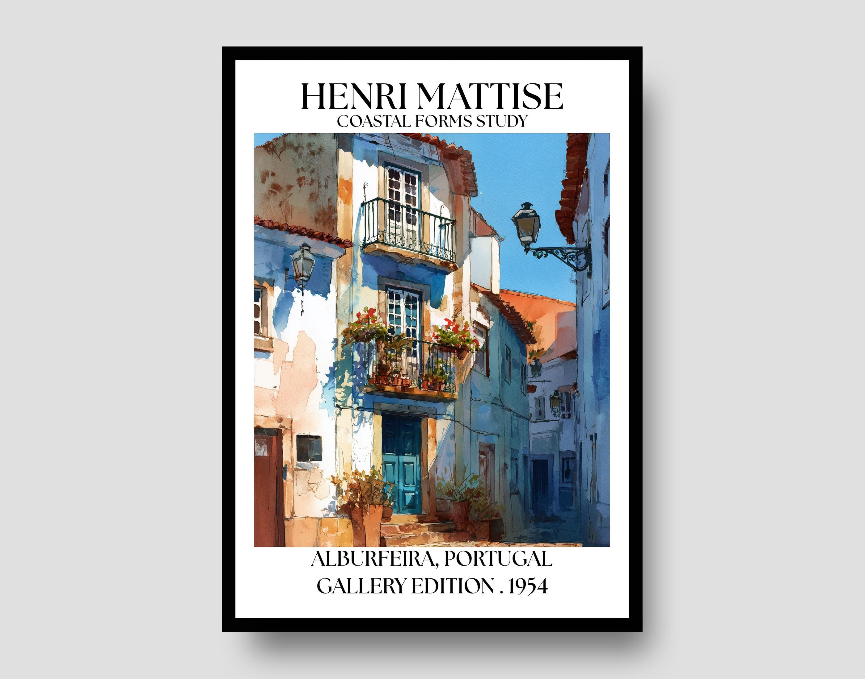 Henri Mattise Albufeira Poster - Portugal Travel Wall Art Print
