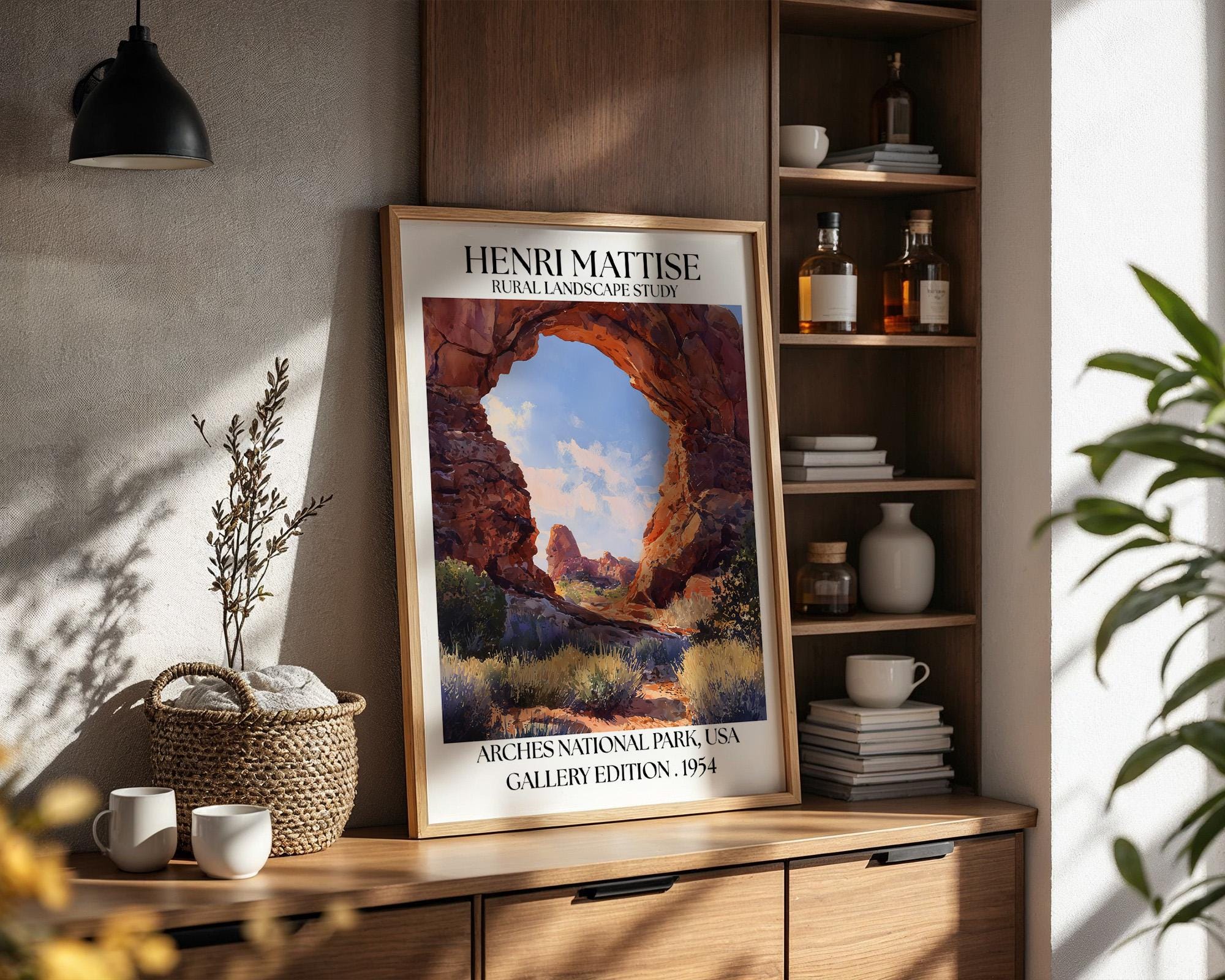 Henri Mattise Arches National Park Poster – Utah Travel Wall Art